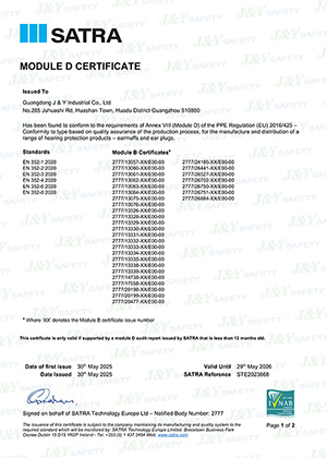 Certificado CE Módulo D