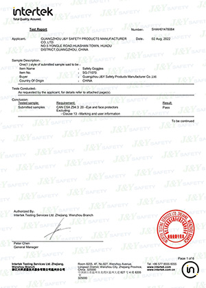 Lentes de seguridad CSA SG-71070